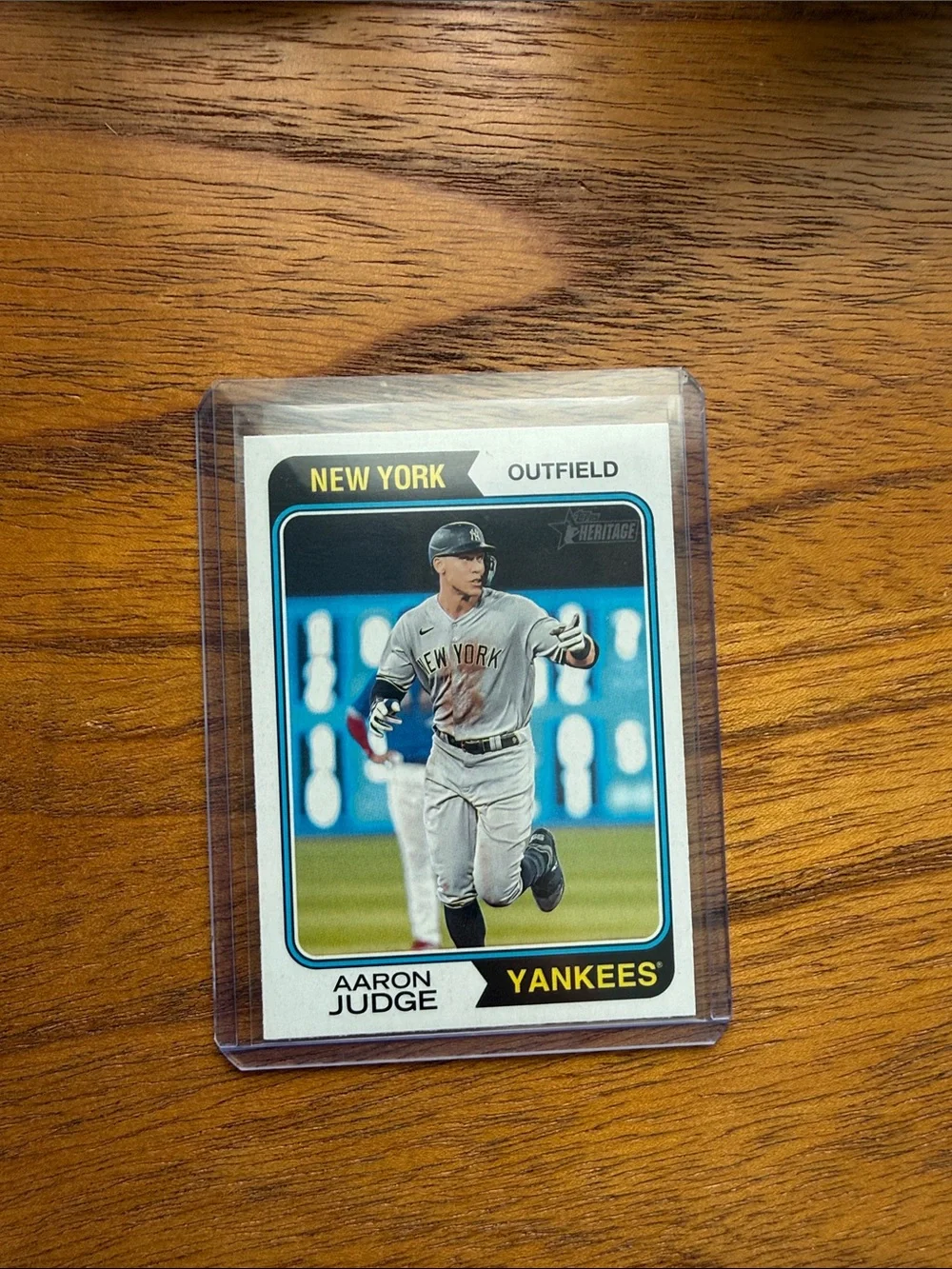 Aaron judge Topps Yankees Baseball Card in White, Blue, Yellow